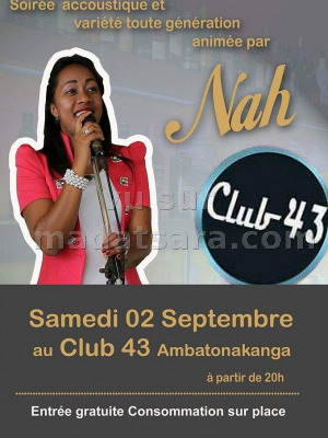 Soirée acoustique avec Nah au Club 43 Antaninarenina‍