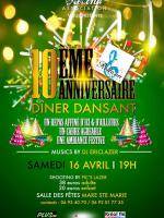 10ème anniversaire Dîner dansant Salle des fêtes Mare Sainte Marie