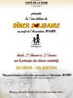 1ère édition de Dîner solidaire au profit de l'association Miaro au Café de la Gare