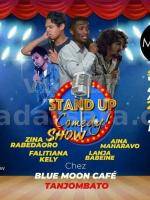 Stand up comedy show - One man/woman show - Blue Moon Café Ambaniatsimo Tanjombato - Zina Rabedaoro , Lanja Babeine , Aina Maharavo , Falitiana Kely