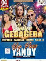 Diner/Soirée dansant(e) Gebageba - Meizah , Stéphanie, rahavana , SainaJB - Yandy By Pass