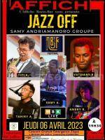 Samy Andriamanoro groupe Jazz Off - Concert Affiche Resto Bar Toamasina