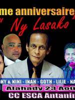 55è anniversaire Salomon "Ny Lasako" au CCESCA avec Gaston Andrianony, Nini, Inah, Goth, Lilie, Nanja, Lizah Raseta