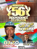 56 independence celebration avec Dj Zo et DJ Jay Tony - Salle 1219 Le Lignon Suisse