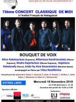 73ème concert classique de Midi - IFM - Institut Français de Madagascar‍ - bouquet de voix