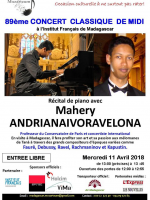 89ème concert classique de Midi - IFM - Institut Français de Madagascar‍ avec Mahery Andrianaivoravelona