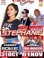 Airtel tour Diégo avec Stéphanie, D'alvis, D Mourchidy à la Boîte Noire et au stade municipal