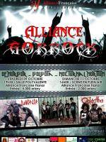 Alliance Gorrock avec Demorgor, Golgota, Nocturnal Mortium à l'Alliance Française de Fianarantsoa - scène en plein air