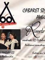 Cabaret spectacle avec Randrantelo au restaurant Anquafizz Miandrarivo Ambanidia