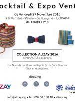 Cocktail & Expo Vente à la Verrière Pavion de l'Emyrne Isoraka Collection Alizay 2016