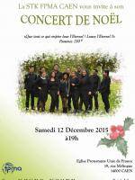 Concert de noël de la STK Fpma Caen à l'Eglise Protestante Unie de France Caen