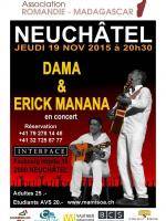 Dama & Erick Manana en concert à Interface Neuchâtel Suisse