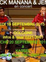 Erick Manana & Jenny en concert à Cologne et à Kassel
