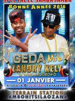 Geda Mib, Zandry Kely d'Analanjirofo - Spectacle Bonne année 2016 - Terrain Station Ambohitsilaozana