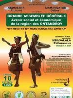 Grande assemblée générale avenir social et économique de la région des Antandroy au FIAP Jean Monnet