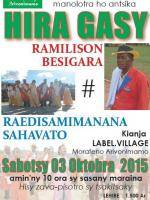 Hira gasy Ramilison Besigara vs Raedisamimanana Sahavato - Kianja LABEL.VILLAGE Morafeno Arivonimamo
