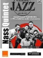Mass Quintet en concert au Buffet du Jardin Antaninarenina - Walking Jazz RLI 106FM