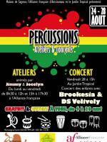 Percussions Ateliers et concerts à l'Alliance Française d'Antsiranana