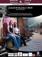 Valérie Raveloson & Alice Rosset en tournée à Madagascar au IKM Antsahavola