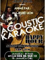 Acoustic karaoke animé par Majestic Lion au Jamaica By Pass