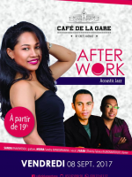 After work acoustic jazz avec Sanda Ranaivosoa‍ ‍ , Miora Sandra Ramboaniaina, Fafah (Thierry Fabrice Rajaonarisolo) Café de la Gare Soarano‍
