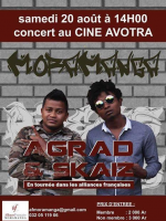 Agrad & Skaiz en concert au Ciné Avotra