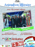 Animation littéraire avec des jeunes auteurs - Espace Art Public (CRAAM) Ankatso‍