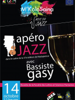 Apéro Jazz avec Bassiste Gasy - Buvette Faculté des Lettres et Sciences Humaines Ankatso