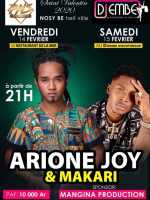 Arione Joy‍ - Makari - Djembe Discothèque Ambatoloaka Nosy Be - Madagasikara‍ Restaurant de la mer Nosy-Be‍