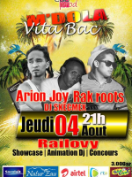 Arione Joy, Rak Roots - M'Dola Beach - Vita Bacc - Railovy