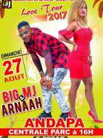 Arnaah & Big MJ love tour 2017 Central Park Andapa