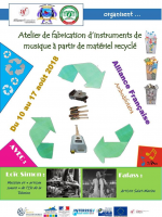 Atelier de fabrication d'instruments de musique à partir de matériel recyclé - AF - Sainte-Marie‍