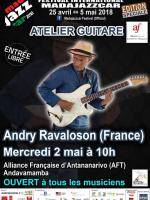 Atelier guitare avec Andry Ravaloson Quartet AFT - Alliance Française d'Antananarivo