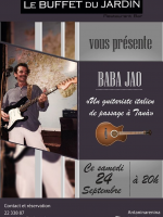 Baba Jao en concert au Buffet du Jardin Antaninarenina‍
