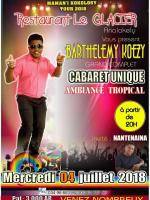 Barthelemy Koezy en cabaret Le Glacier Analakely