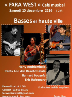 Basses en haute ville - Café musical au Fara West Faravohitra‍