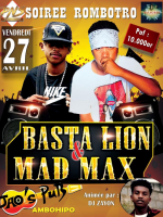 Basta Lion‍ & Mad Max‍ en show case JAO'S PUB‍ soirée Rombotro