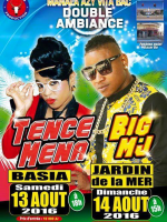 Big MJ & Tence Mena - en concert à Basia - Manala azy vita BACC double ambiance