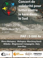 Bloco Malagasy, Malagasy Marching Band, Mibeko, Magninstah Compagnie, Baly & Jean Piso - concert de solidarité au Vakok'Art Trano