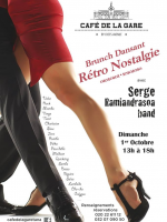 Brunch dansant rétro nostalgie - Café de la Gare Soarano‍ avec Serge Ramiandrisoa Quartet‍