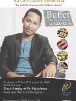 Buffet animé par StephRamby et Fy Rajaofetra avec des chansons françaises au Café Charly Restaurant