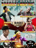 Cabaret bevata Restaurant Le Menabe Ivato Maillard, Liza De Menabe, Guiot Benaravo, Juniors Mihisa