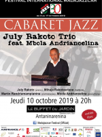 Cabaret Jazz - July Rakoto Quartet‍ Mbola Andrianoelina - Buffet du Jardin Antaninarenina‍