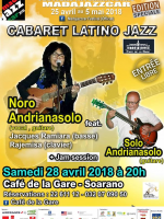 Cabaret latino jazz avec Noro Andrianasolo‍ & Solo Andrianasolo‍ - Café de la Gare Soarano‍