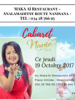 Cabaret Nanie‍ au Maka'Ai Restaurant Analamahitsy