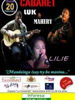 Cabaret Luk, Mahery et Lilie "Mandainga izay tsy ho manina" à l'Espace La Coriandre