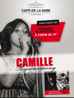 Café de la Gare Soarano‍ Camille Rajaonarivony soirée acoustic jazz