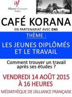 CAFÉ KORANA à l'Alliance Française de Tuléar