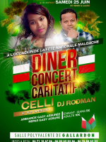 Celli et ses danseuses et Dj Rodman - diner concert caritatif - Salle Polyvalente de Gallardon