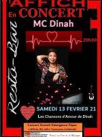 Chantons tout simplement Dinah Affiche Resto Bar Toamasina